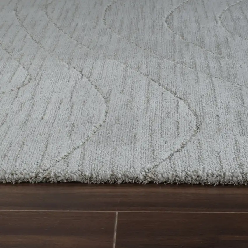 Gray Abstract Non Skid Area Rug Photo 8