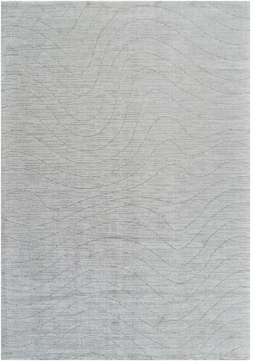 Gray Abstract Non Skid Area Rug Photo 2