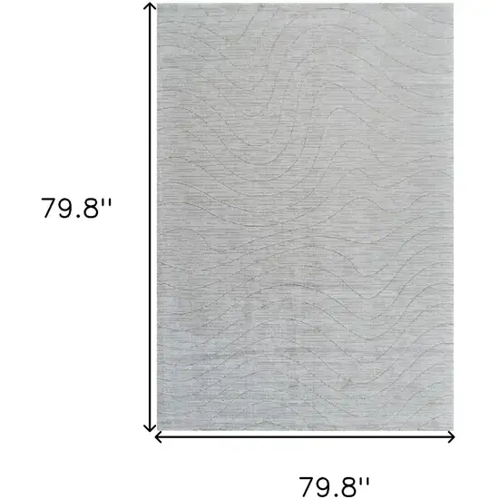 Gray Abstract Non Skid Area Rug Photo 5