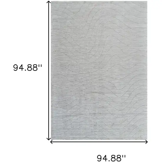 Gray Abstract Non Skid Area Rug Photo 5