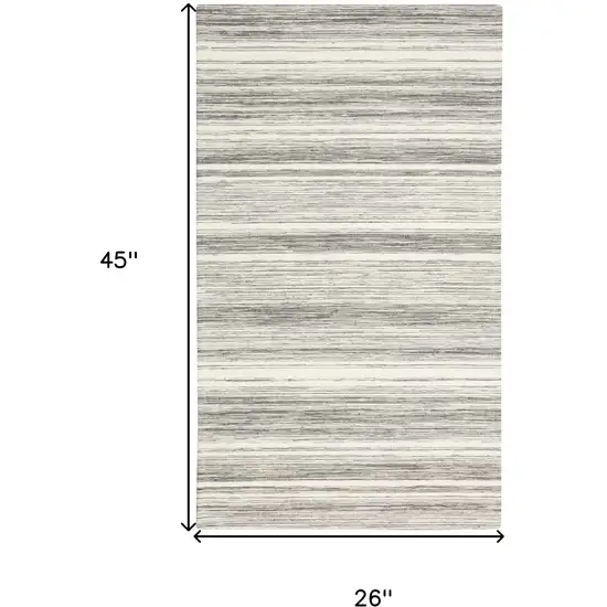 Gray Abstract Non Skid Area Rug Photo 3