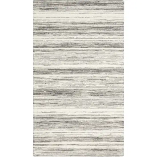 Gray Abstract Non Skid Area Rug Photo 2