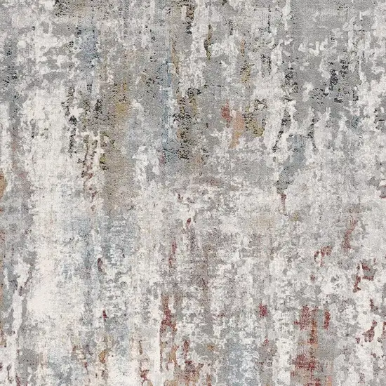 Gray Abstract Pattern Area Rug Photo 9