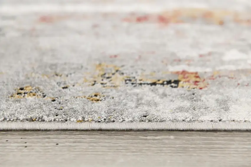 Gray Abstract Pattern Area Rug Photo 8