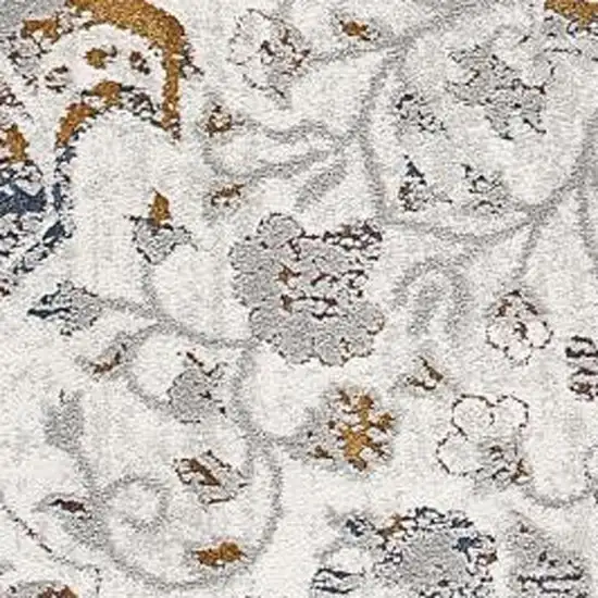 Gray Abstract Patterns Area Rug Photo 5