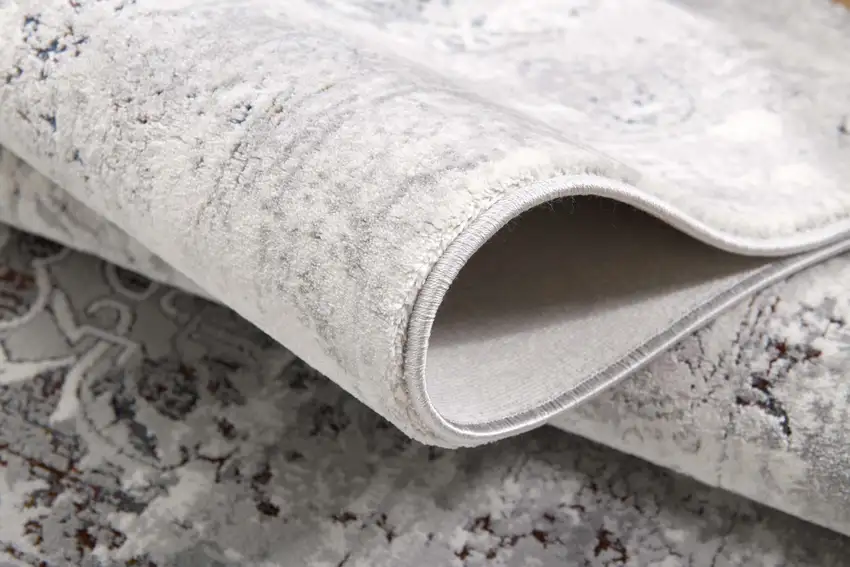 Gray Abstract Patterns Area Rug Photo 8