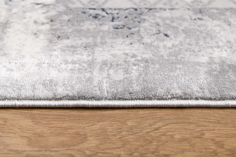 Gray Abstract Patterns Area Rug Photo 1