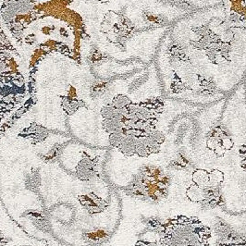 Gray Abstract Patterns Area Rug Photo 4