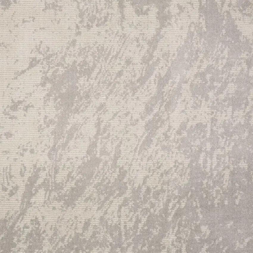 Gray Abstract Power Loom Area Rug Photo 3