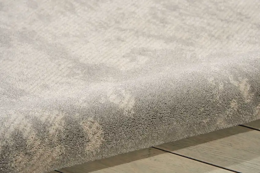 Gray Abstract Power Loom Area Rug Photo 7