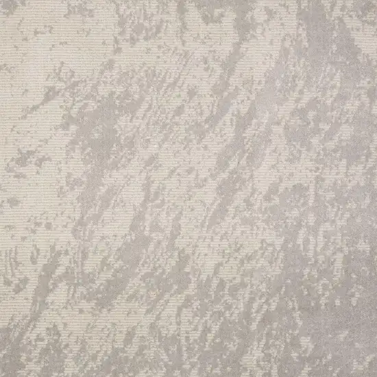 Gray Abstract Power Loom Area Rug Photo 3