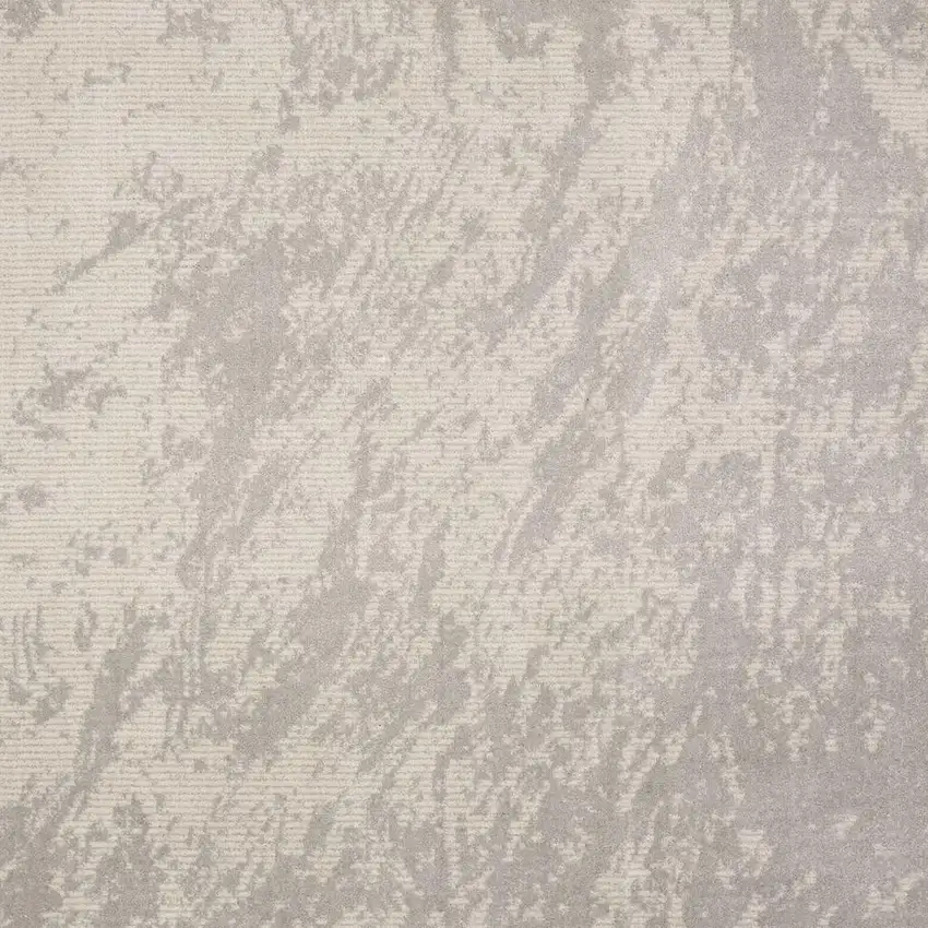 Gray Abstract Power Loom Area Rug Photo 3