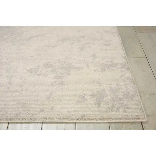 Gray Abstract Power Loom Area Rug Photo 8