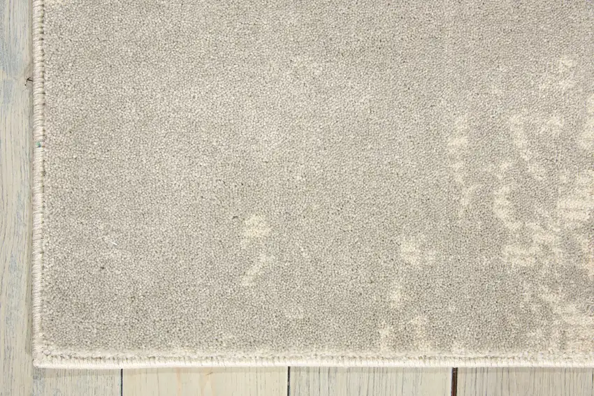 Gray Abstract Power Loom Area Rug Photo 6