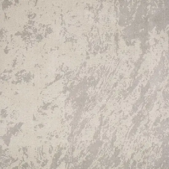 Gray Abstract Power Loom Area Rug Photo 4