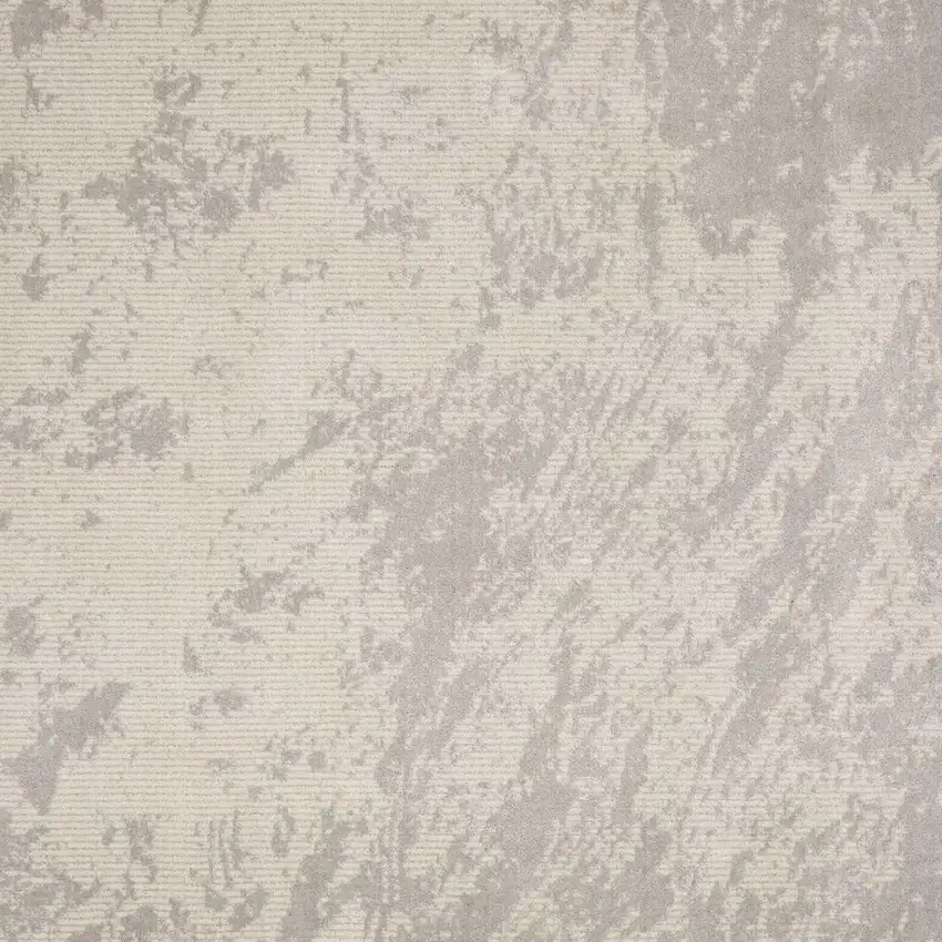 Gray Abstract Power Loom Area Rug Photo 4