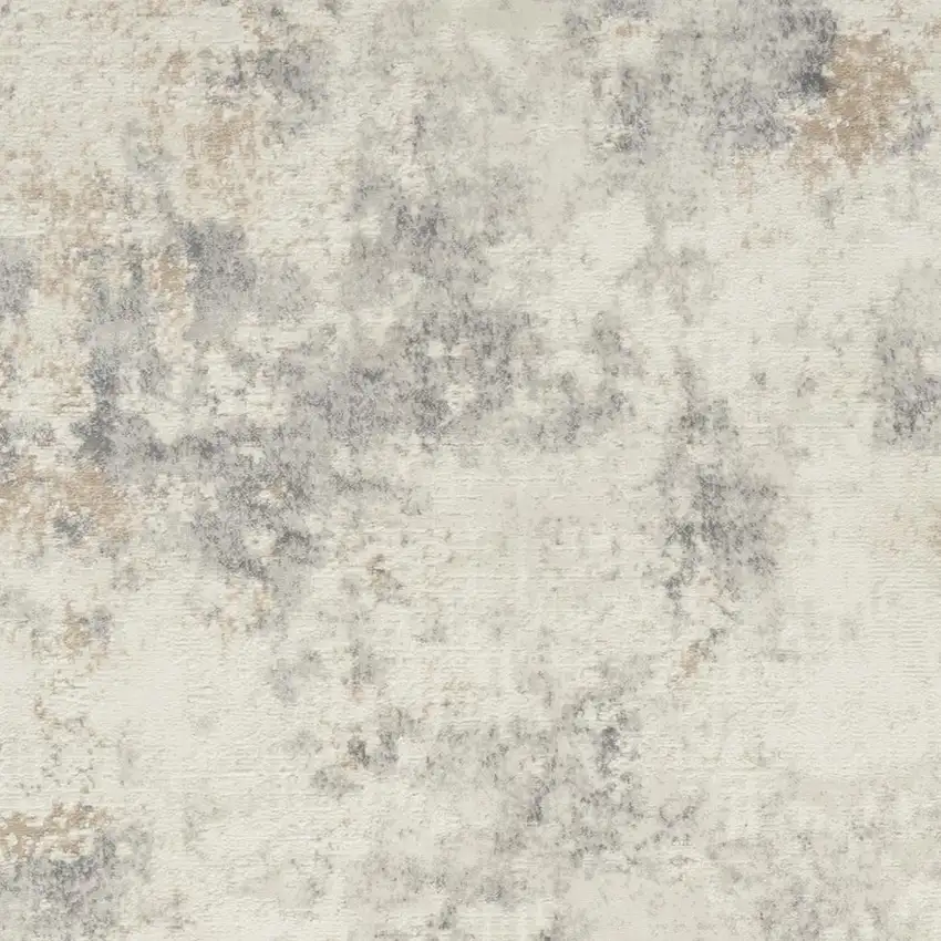 Gray Abstract Power Loom Area Rug Photo 2