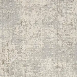Photo of Gray Abstract Power Loom Area Rug
