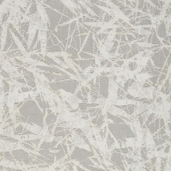 Gray Abstract Power Loom Area Rug Photo 5