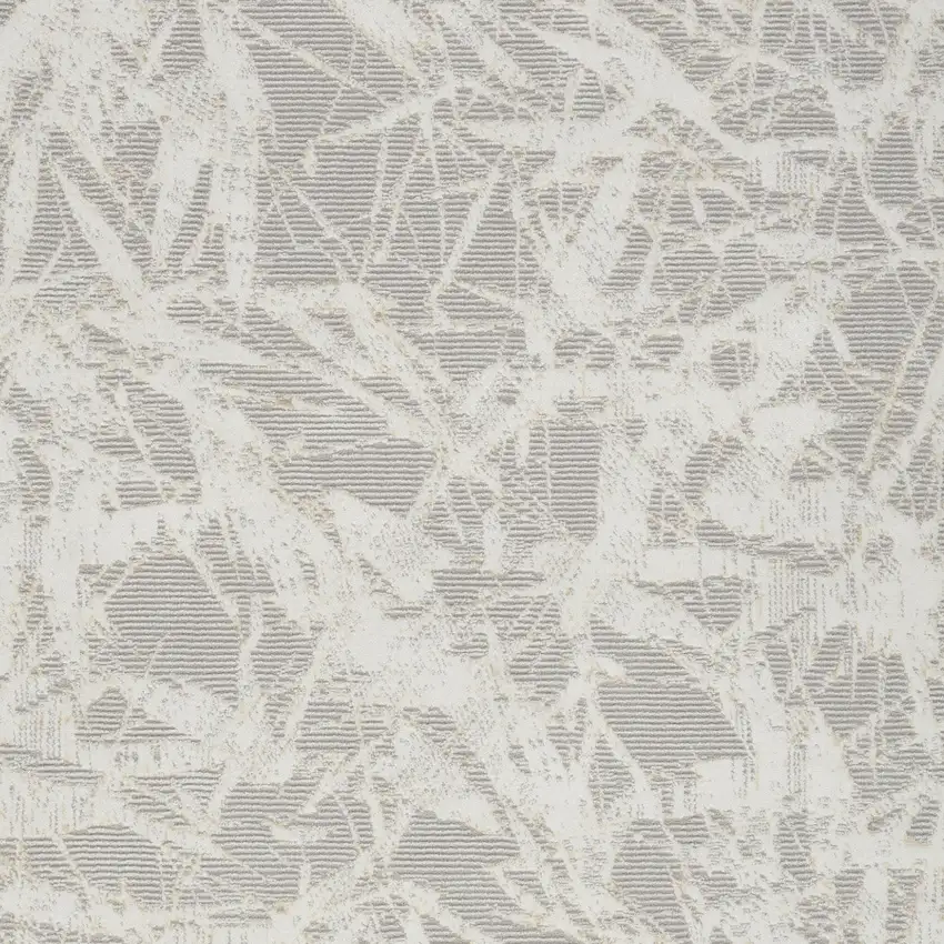 Gray Abstract Power Loom Area Rug Photo 5
