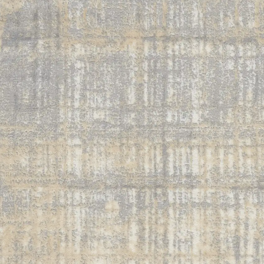 Gray Abstract Power Loom Area Rug Photo 9
