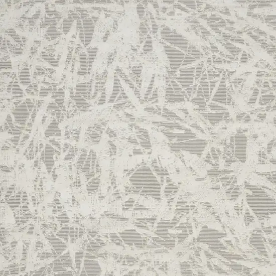 Gray Abstract Power Loom Area Rug Photo 6