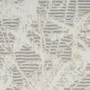 Photo of Gray Abstract Power Loom Area Rug