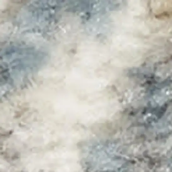 Gray Abstract Power Loom Area Rug Photo 2