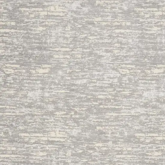 Gray Abstract Power Loom Area Rug Photo 3