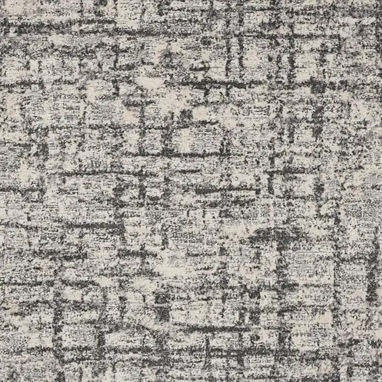 Gray Abstract Power Loom Area Rug Photo 7