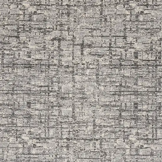 Gray Abstract Power Loom Area Rug Photo 7