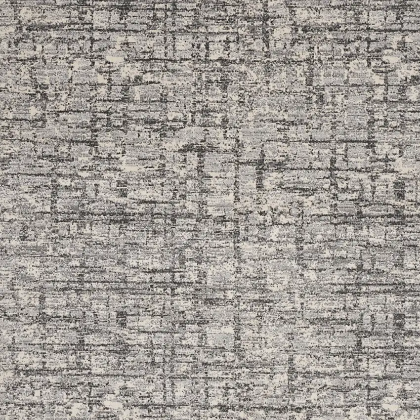 Gray Abstract Power Loom Area Rug Photo 8