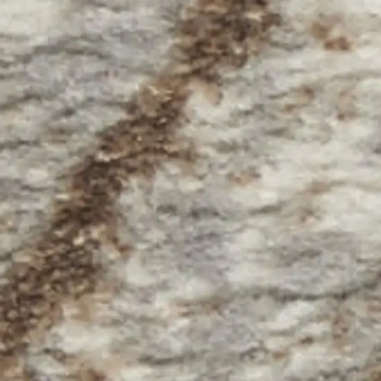 Gray And Brown Abstract Area Rug Photo 1