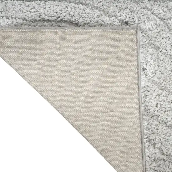 Gray Abstract Power Loom Area Rug Photo 7
