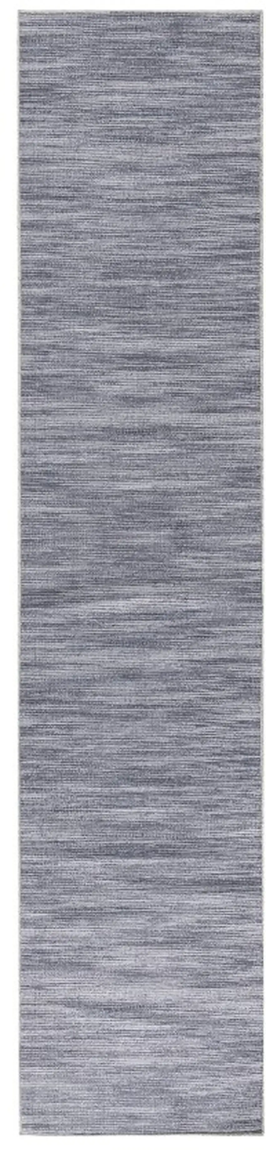 Gray Abstract Power Loom Washable Non Skid Runner Rug Photo 1
