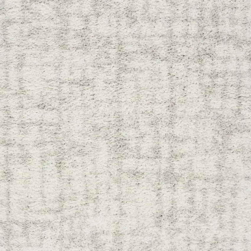 Gray Abstract Shag Power Loom Area Rug Photo 3