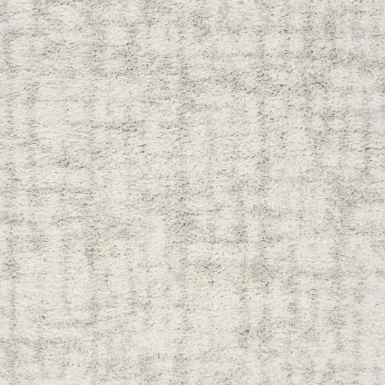 Gray Abstract Shag Power Loom Area Rug Photo 3