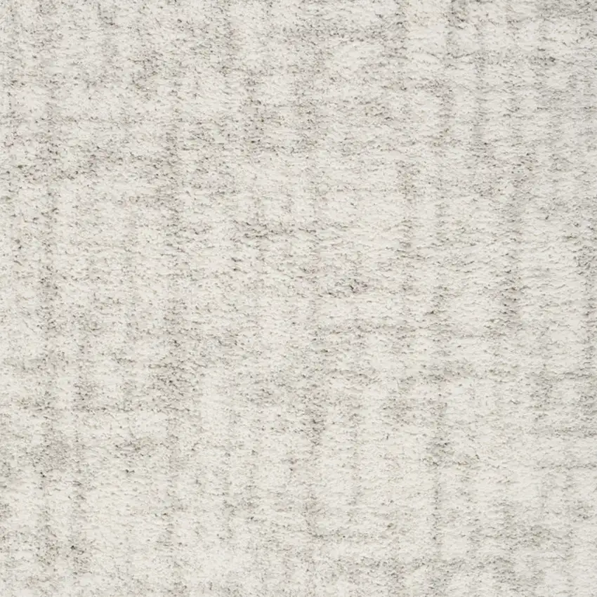 Gray Abstract Shag Power Loom Area Rug Photo 6