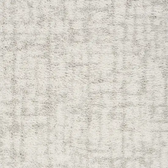Gray Abstract Shag Power Loom Area Rug Photo 6