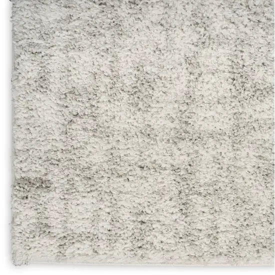 Gray Abstract Shag Power Loom Area Rug Photo 8