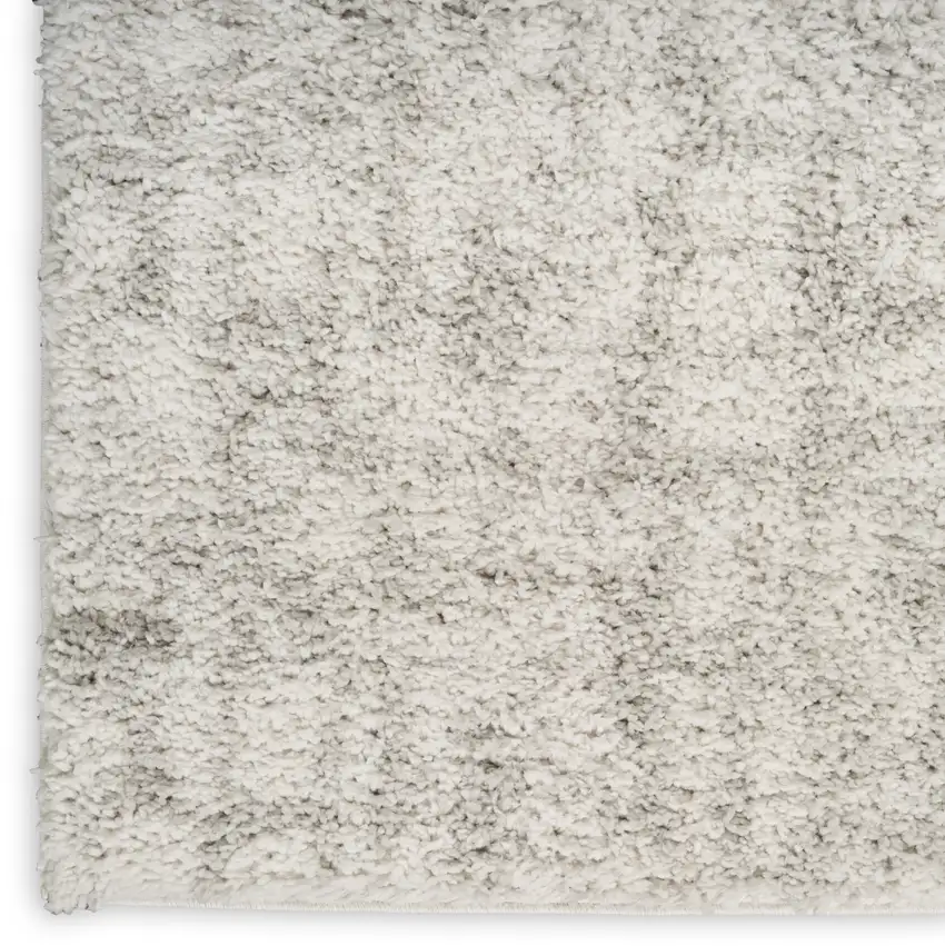 Gray Abstract Shag Power Loom Area Rug Photo 8