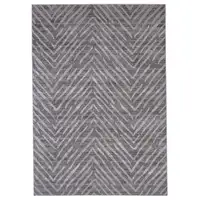 Photo of Gray Abstract Stain Resistant Area Rug