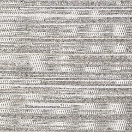 Gray Abstract Stain Resistant Indoor Outdoor Area Rug Photo 4