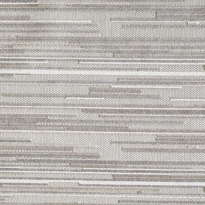 Gray Abstract Stain Resistant Indoor Outdoor Area Rug Photo 3