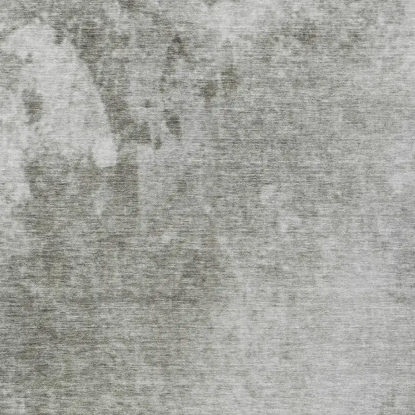 Gray Abstract Washable Indoor Outdoor Area Rug Photo 9