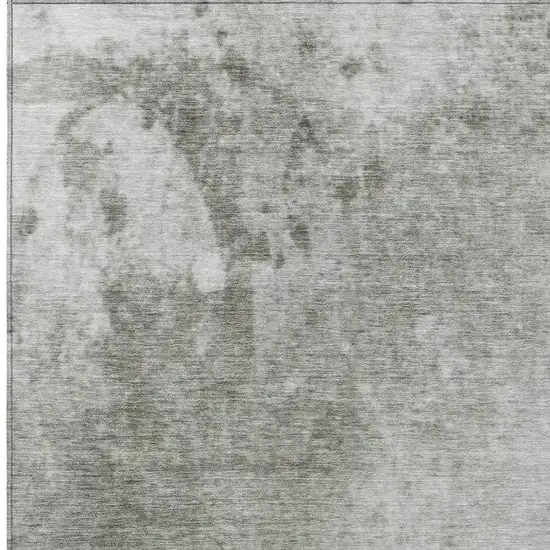 Gray Abstract Washable Non Skid Area Rug With UV Protection Photo 7