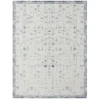 Photo of Gray Abstract Washable Non Skid Area Rug