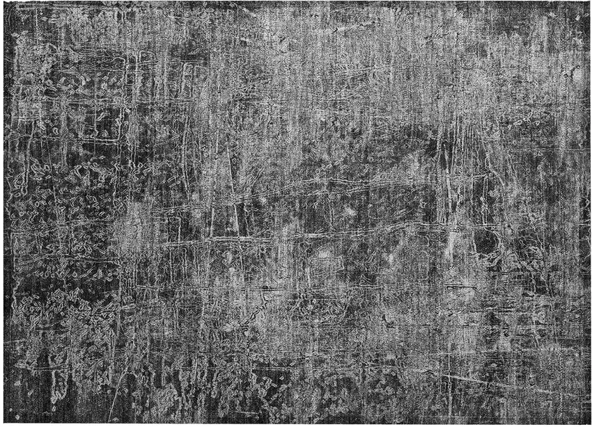 Gray Abstract Washable Non Skid Indoor Outdoor Area Rug Photo 2