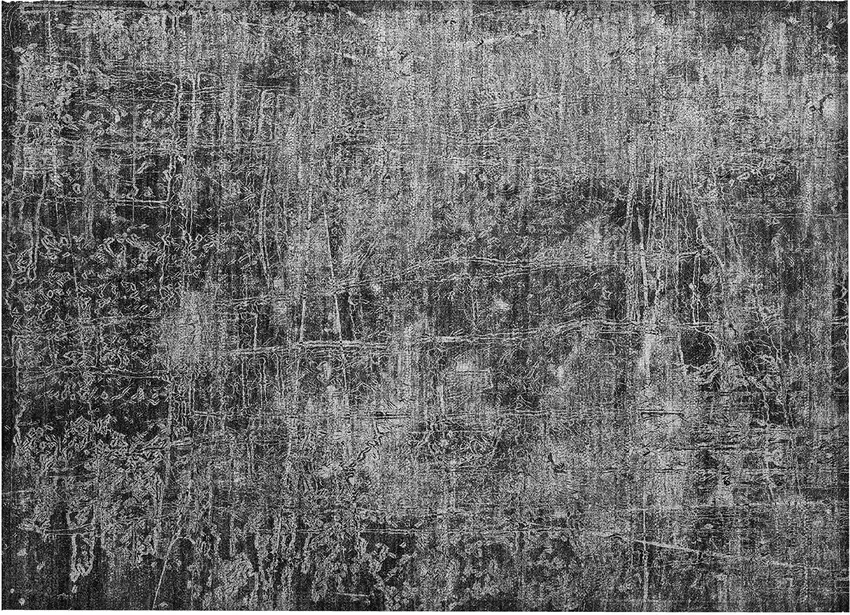 Gray Abstract Washable Non Skid Indoor Outdoor Area Rug Photo 2