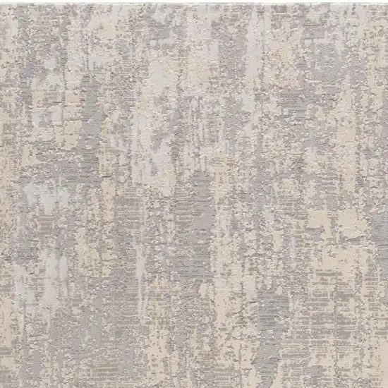 Gray And Beige Abstract Area Rug Photo 3